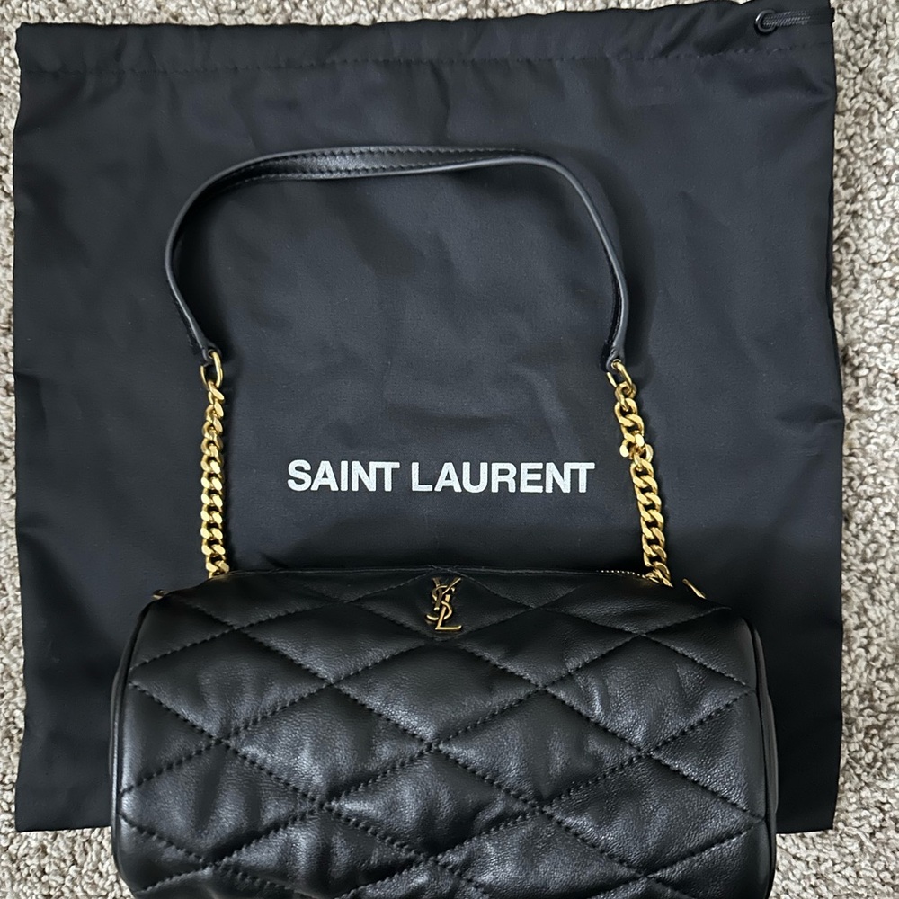 YSL MINI SADE LAMBSKIN QUILTED PURSE